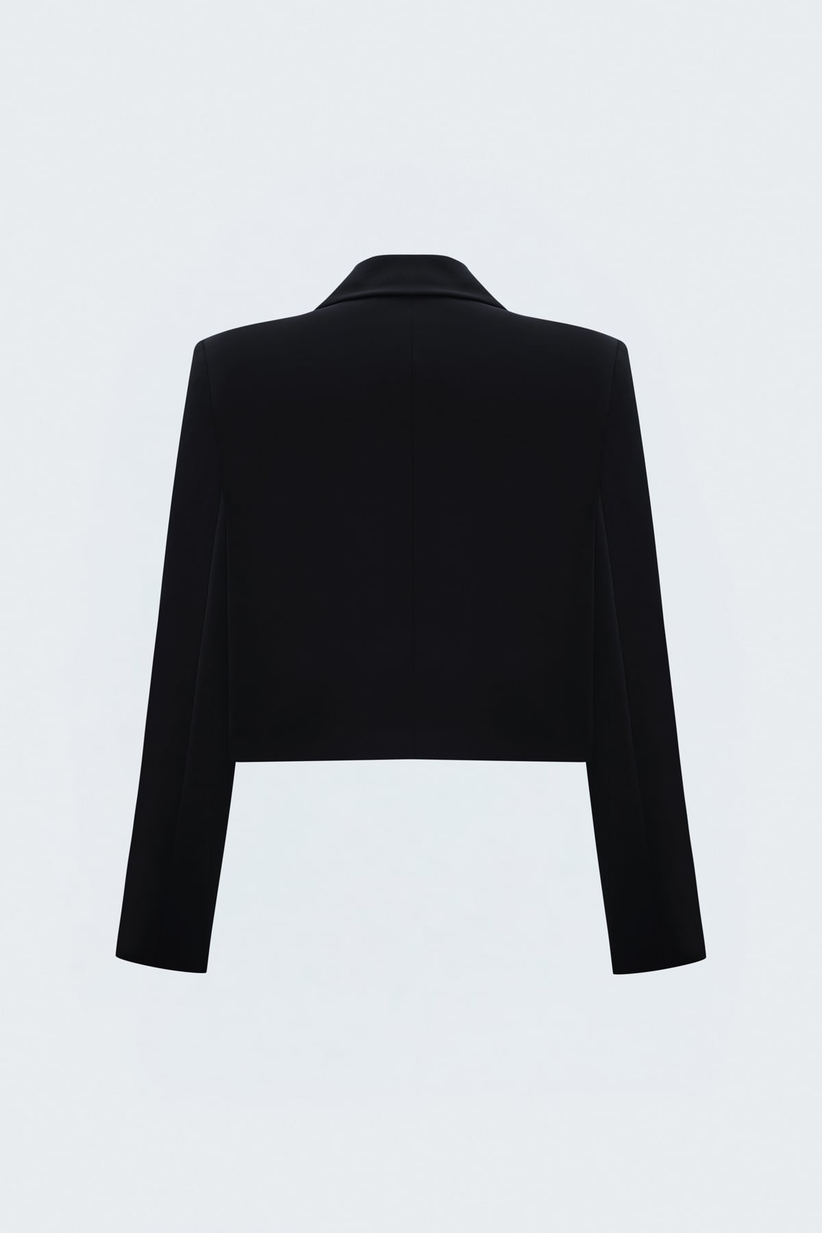 Siyah Sally Kumaş Kısa Metal Detaylı Kadın Blazer Ceket